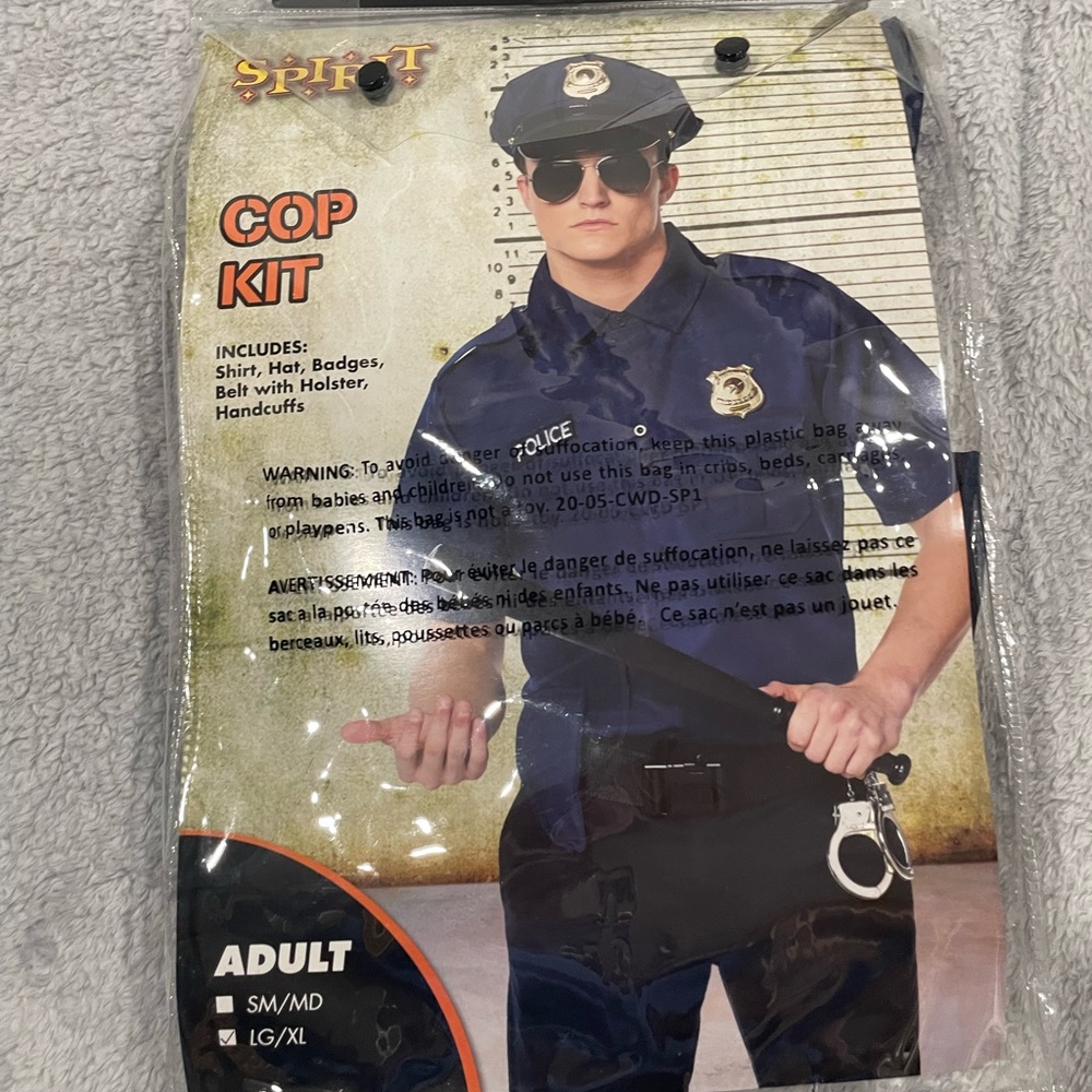 Spirt Cop Halloween Costume